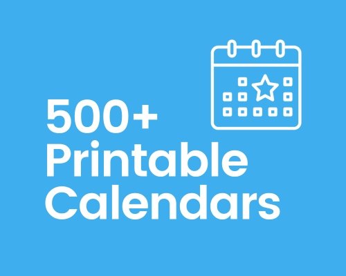 500+ Printable Calendar 2024: Your Source of Cute and Fun Free Templates