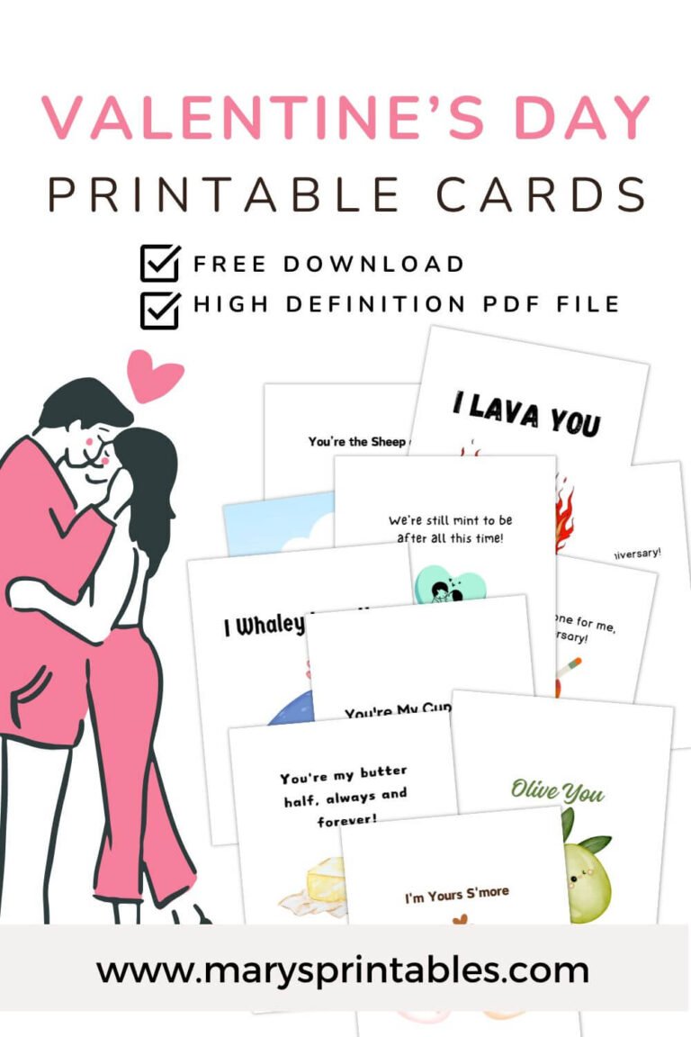 Printable Valentines Cards: The Perfect Way to Share Love on a Budget