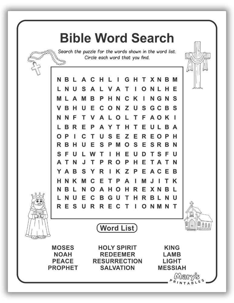 Bible Word Search Free PDF 1