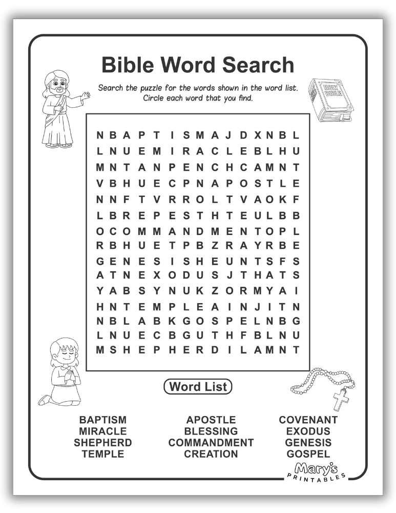 Bible Word Search Free PDF 2