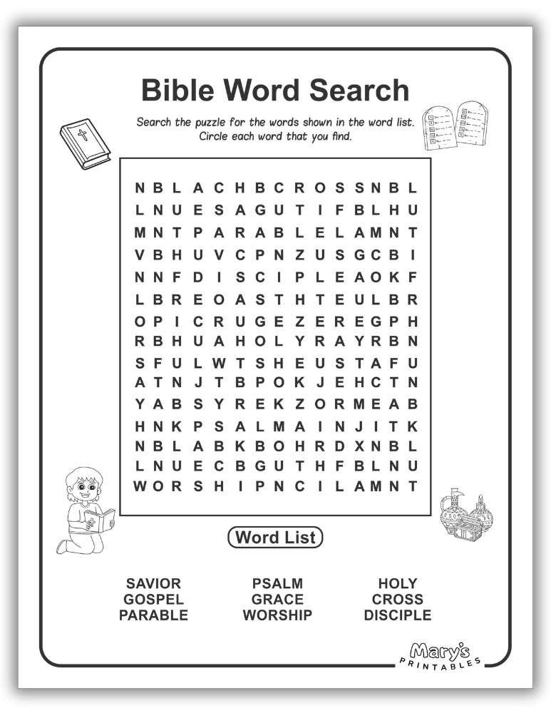 Bible Word Search Free PDF 3