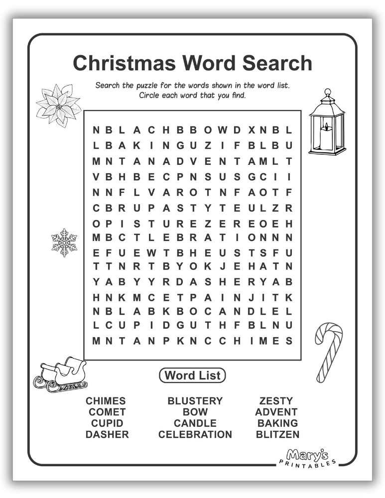 Download this free printable Christmas word search, perfect for festive activities, available in high-definition PDF (Page 6).