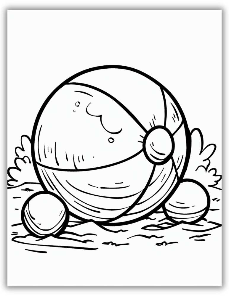 Simple Ball Coloring Pages