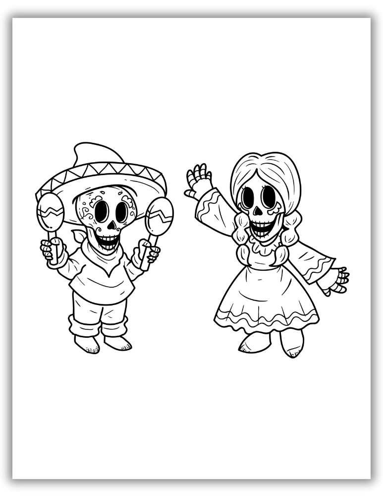 Cinco de Mayo margarita coloring page