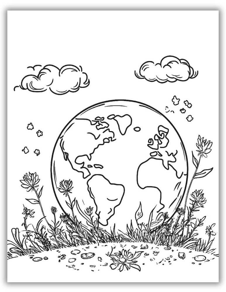 Free Earth Day coloring page