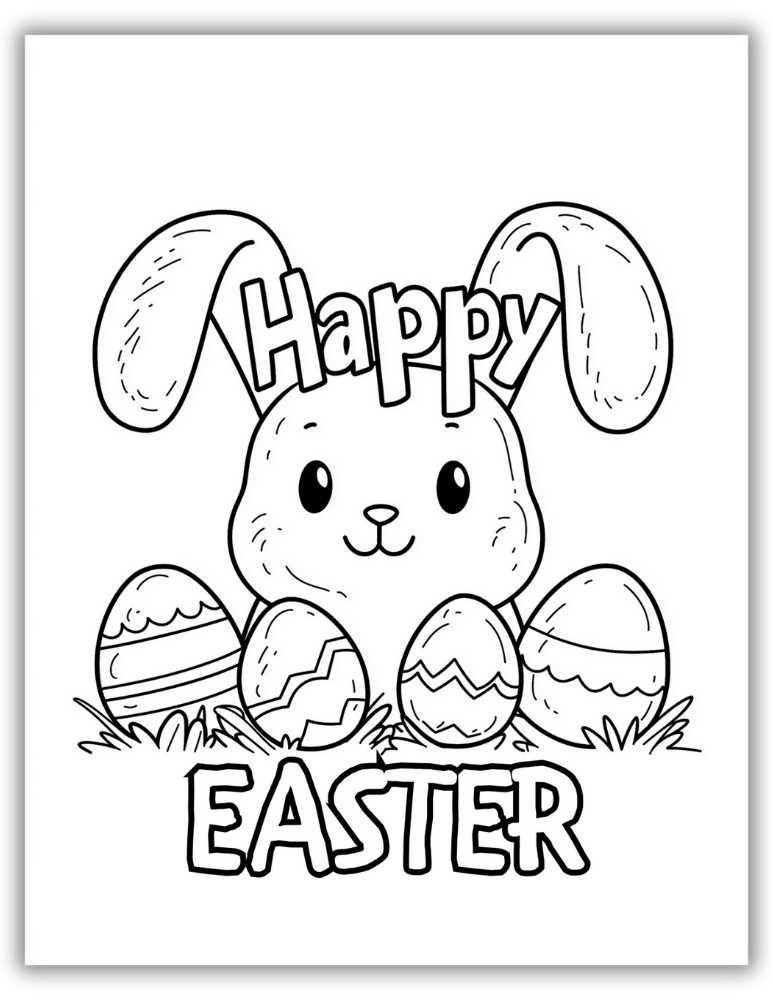 Cute Easter coloring sheets for preschoolers free