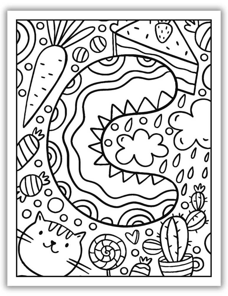 Printable Letter C Worksheet Complex Coloring Page