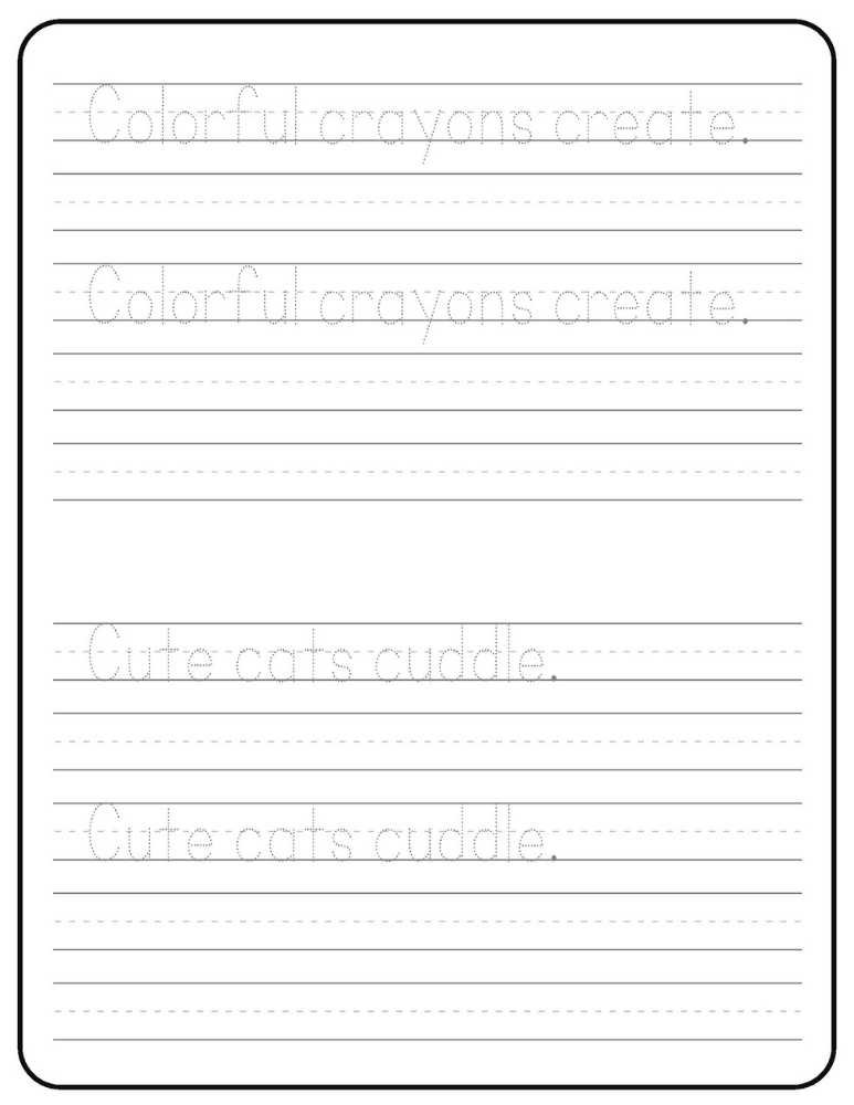 Printable Letter C Worksheet Tracing Sentences