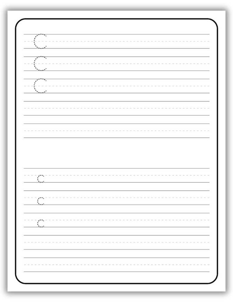 Printable Letter C Worksheet Uppercase and Lowercase Tracing