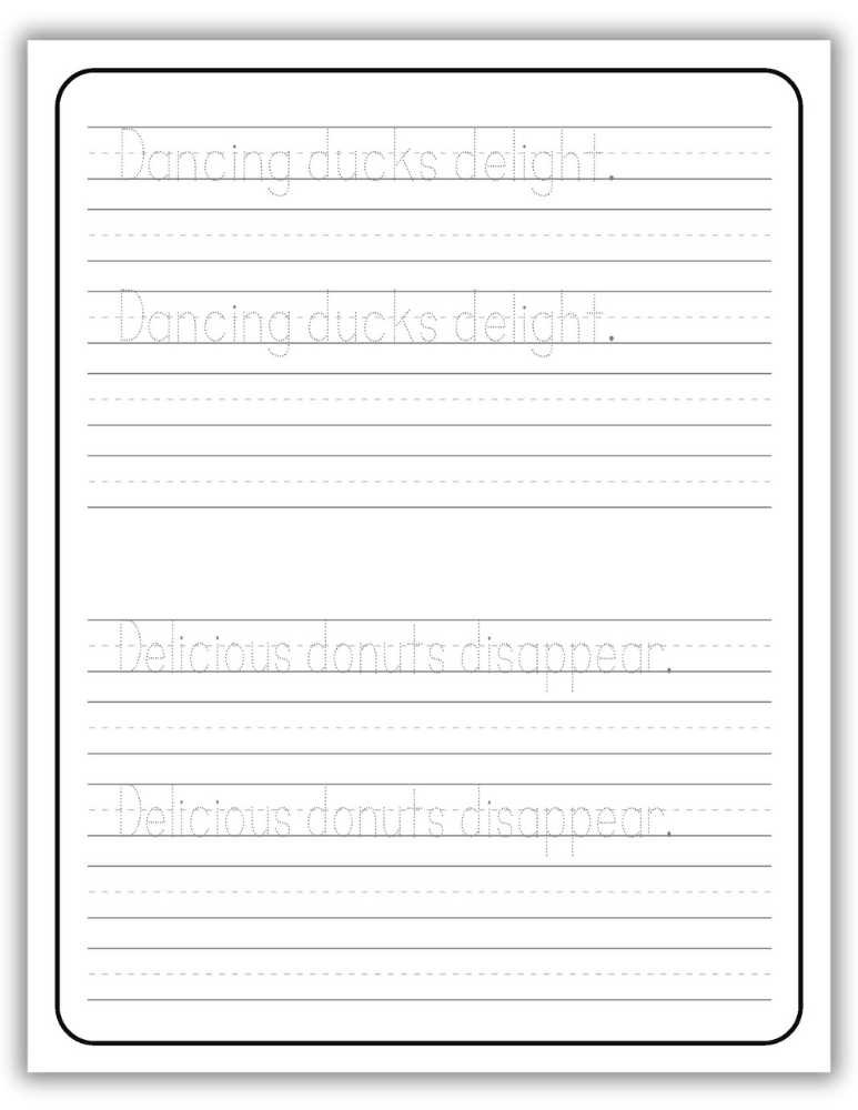 Printable Letter D Worksheet Tracing Sentences