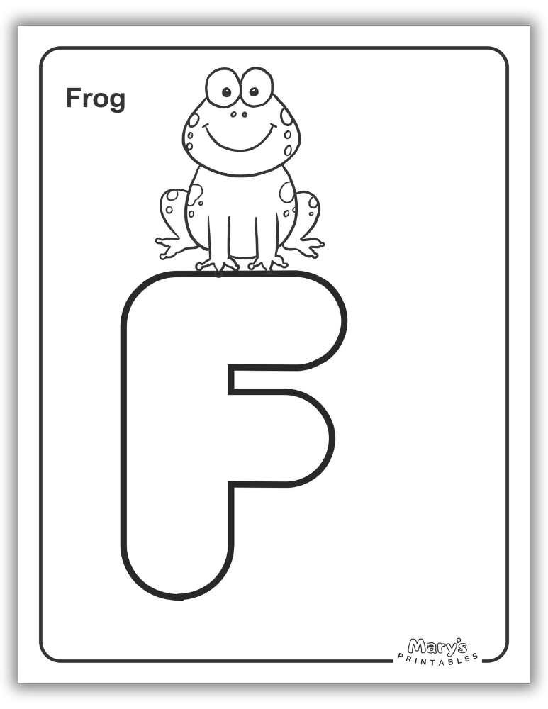 Printable Letter F Worksheet Simple Coloring Page