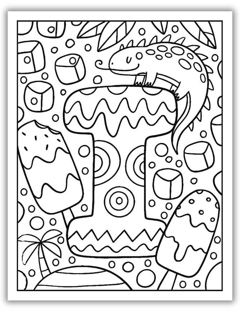 Printable Letter I Worksheet Complex Coloring Page