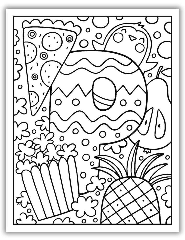 Printable Letter P Worksheet Complex Coloring Page
