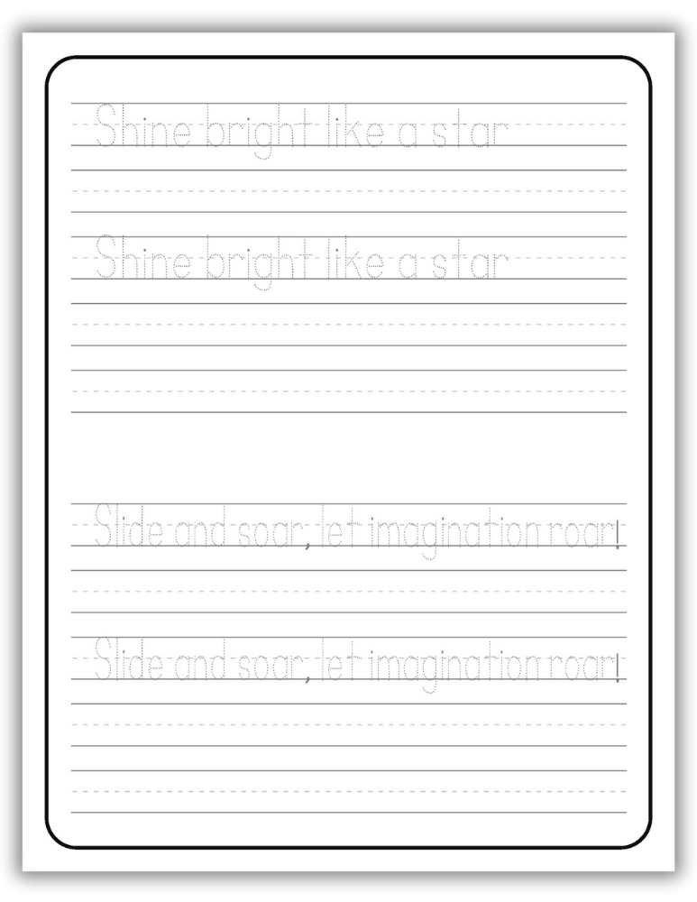 Printable Letter S Worksheet Tracing Sentences