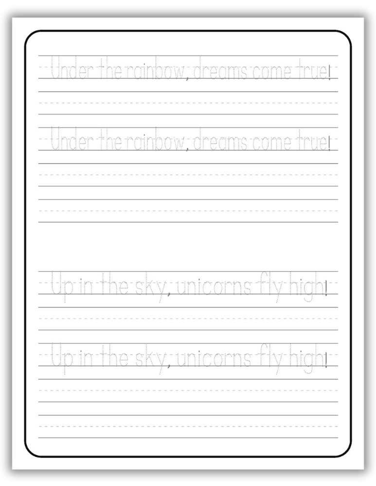 Printable Letter U Worksheet Tracing Sentences