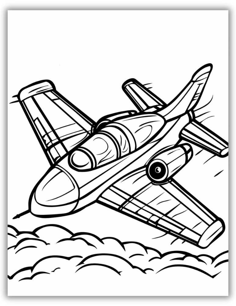 A streamlined fighter jet soaring through the clouds, leaving a powerful trail behind it.