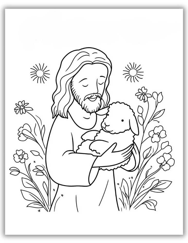 Jesus with the Sheep