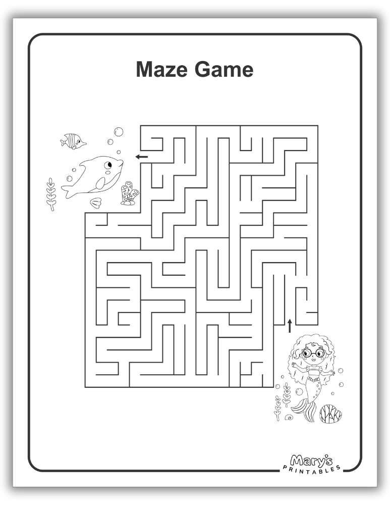 Printable Maze Free Download for Kids - Hard