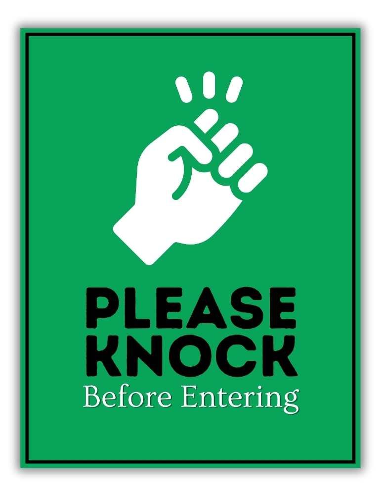 Please Knock Sign Printable Free Download for Privacy Needs Please Knock Sign Printable Free Download for Privacy Needs