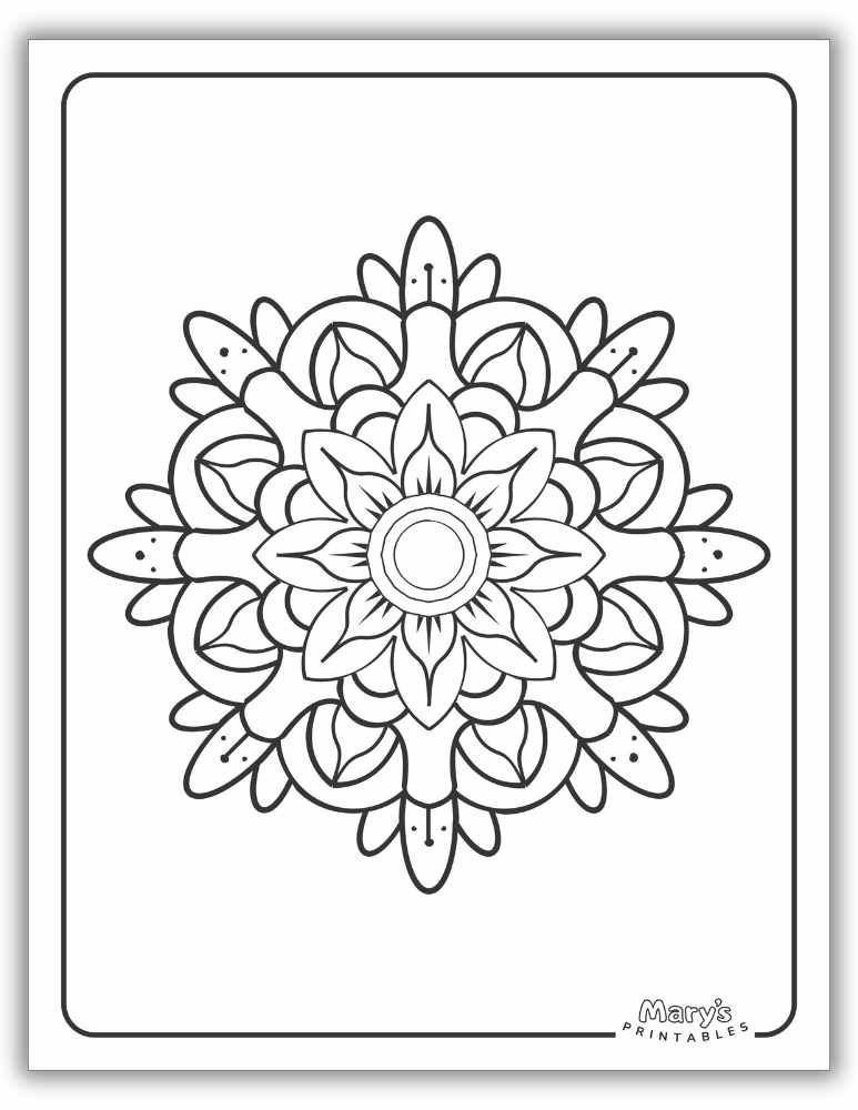 Free printable mandalas to color for a fun creative activity.