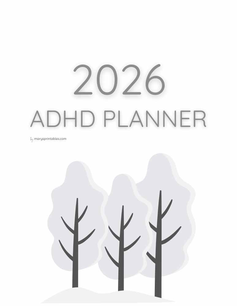 Free Printable ADHD Planner for 2026 (Flexible Pages)