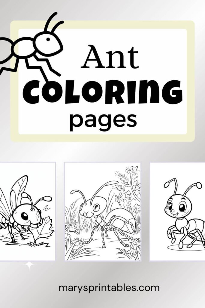 Ant Coloring Page Featured Image