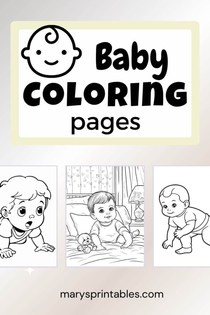 Baby Coloring Page Featured Image