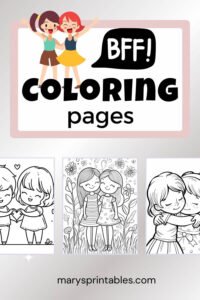 BFF Coloring Page Featured Image