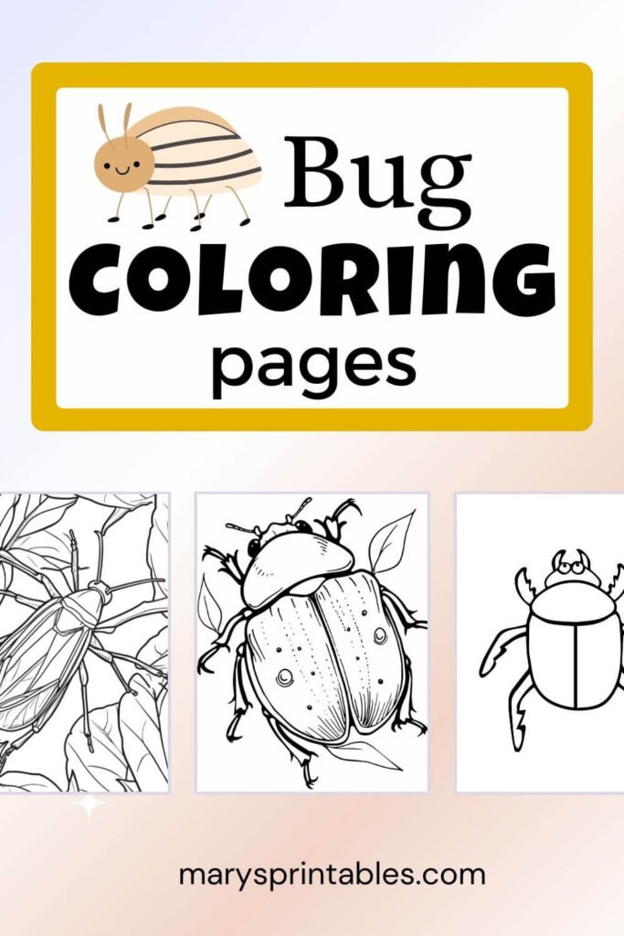 Bug Coloring Pages Featured Image