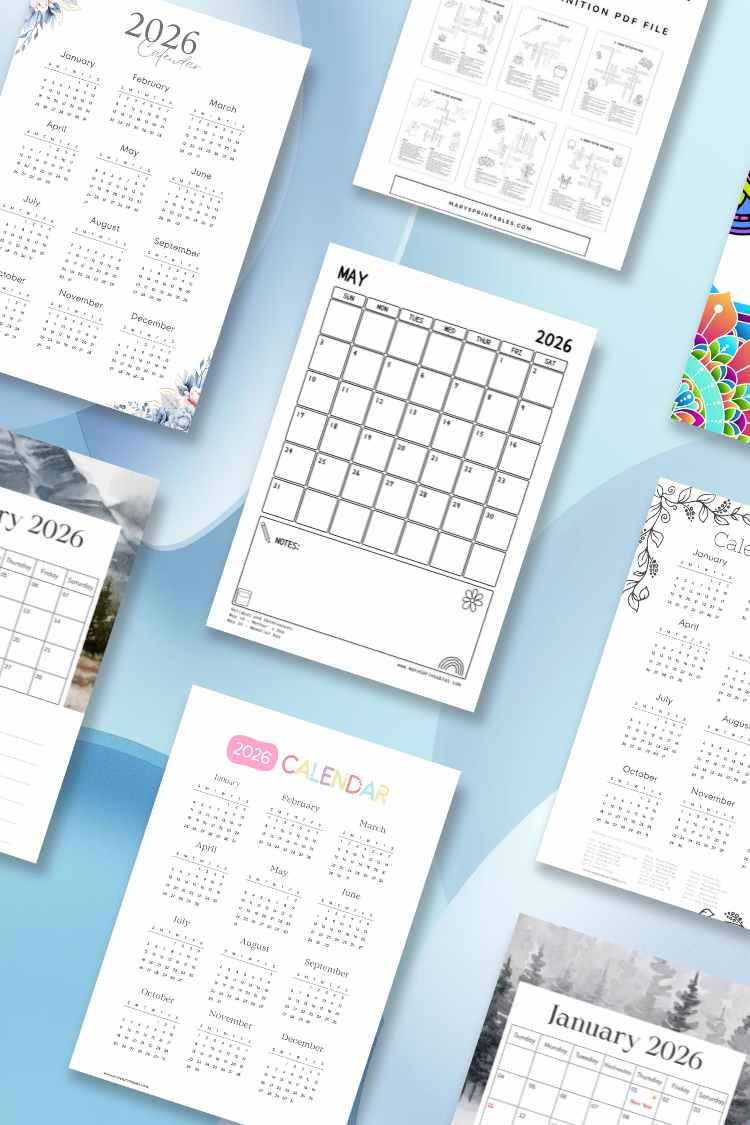 Free Printable Calendars You Can Download, Print, and Use Anytime