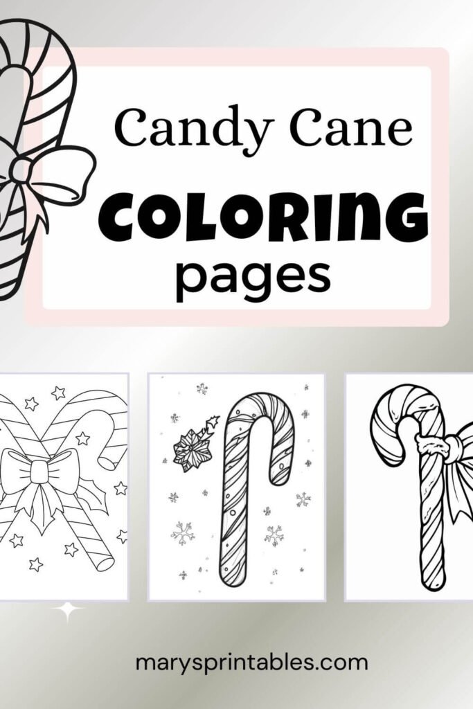 Candy Cane Coloring Pages Featured Image