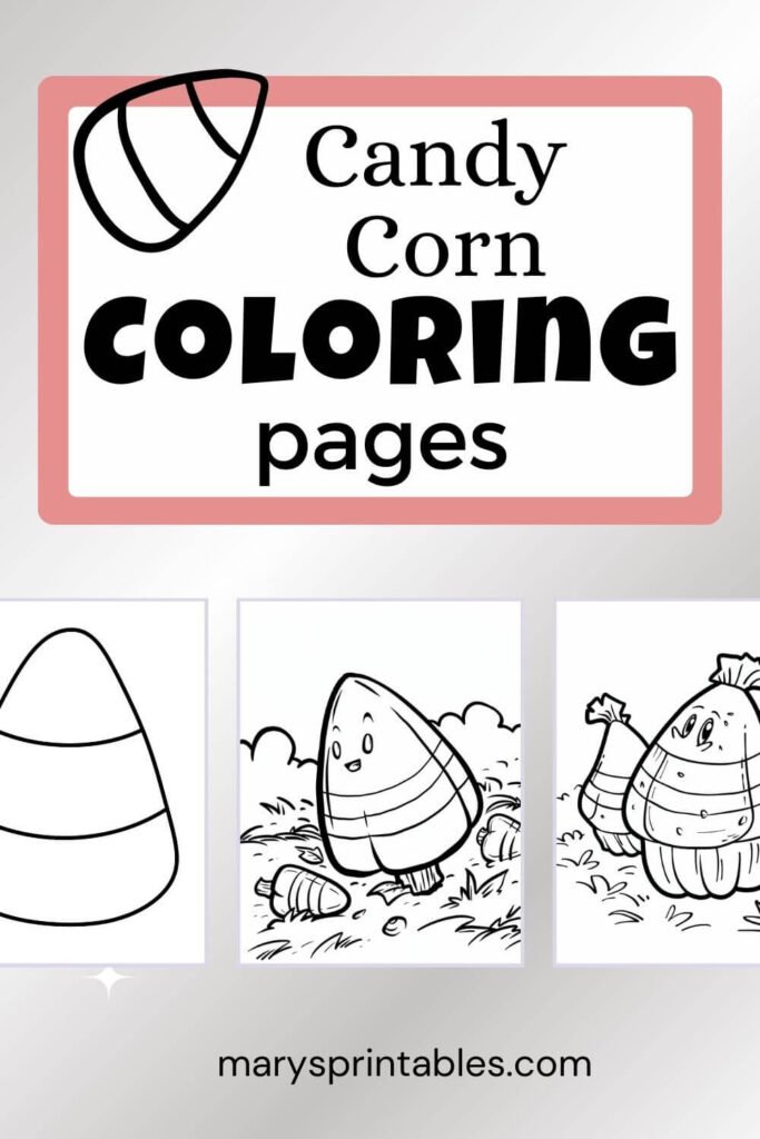 Candy Corn Coloring Pages Featured Image