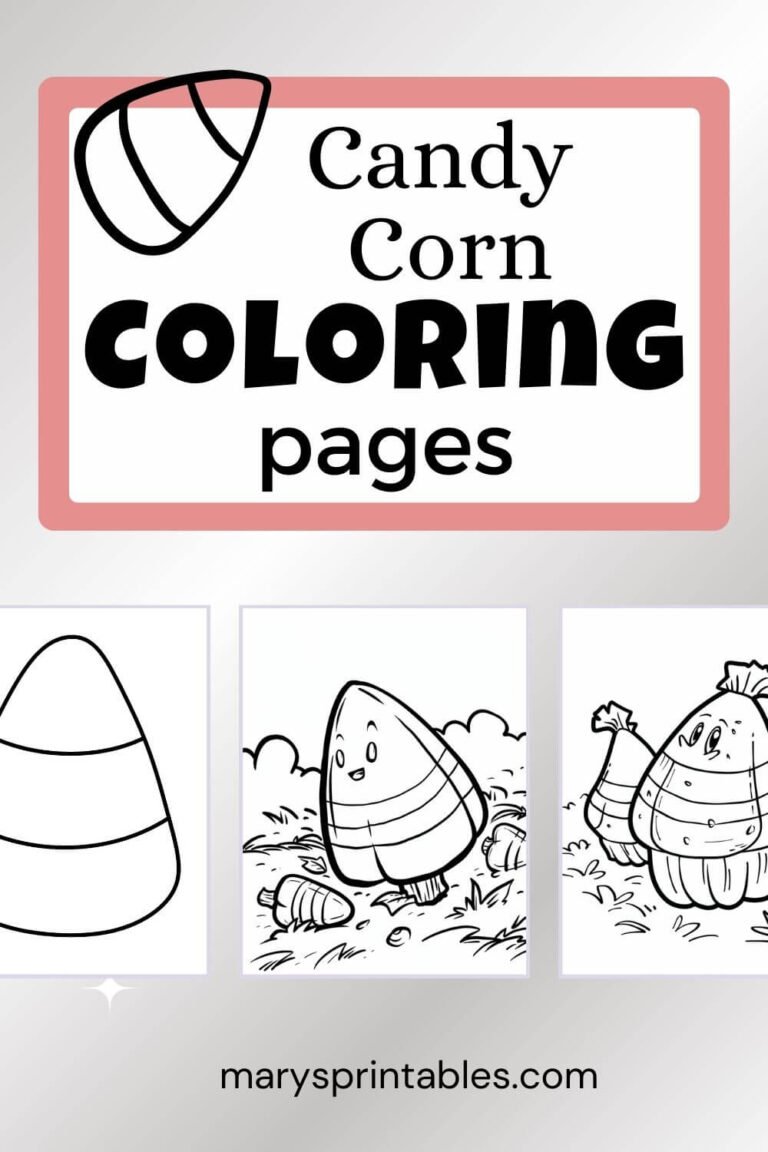 Candy Corn Coloring Page: Free Fun for Fall!