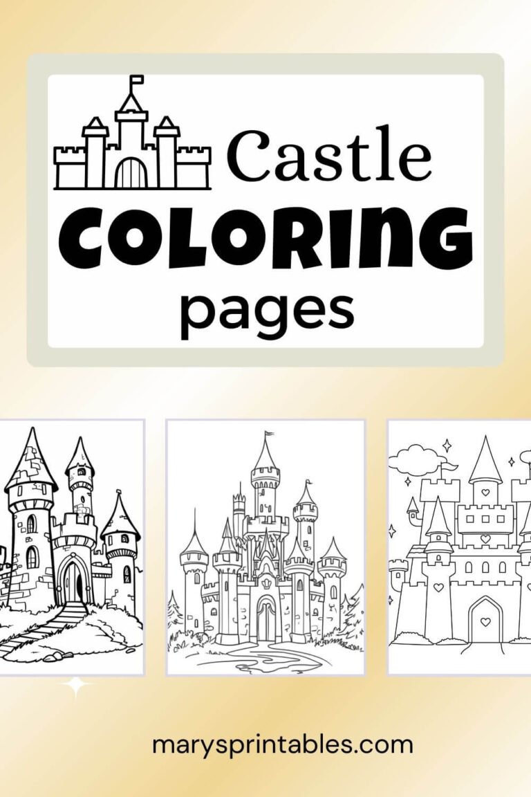 Printable Castle Coloring Pages for Free &ndash; A Magical Coloring Experience for All Ages