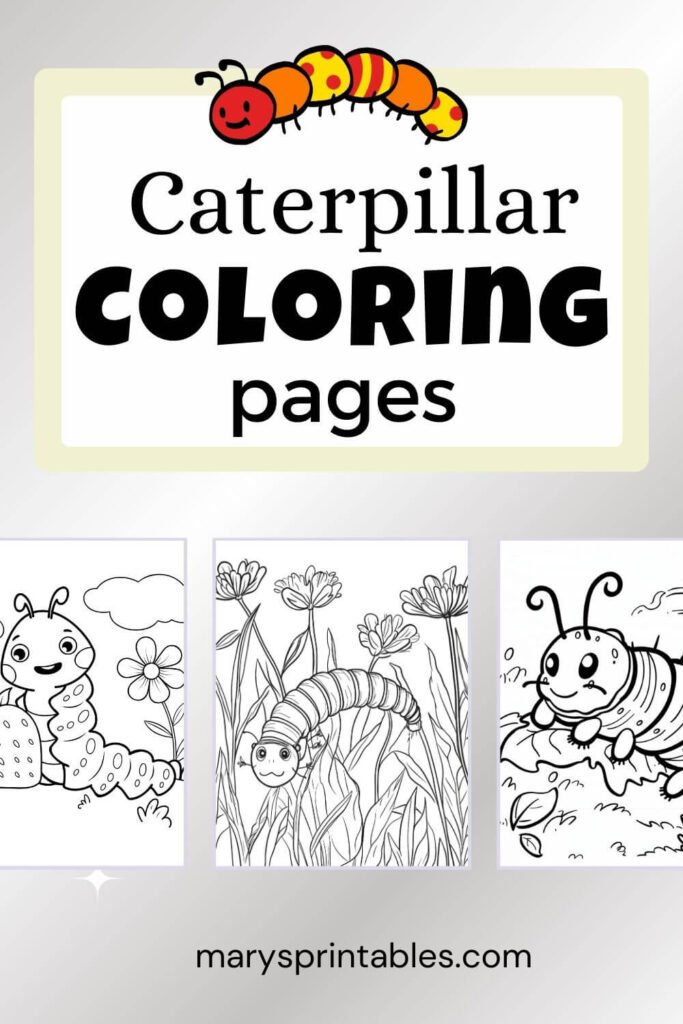 Caterpillar Coloring Page Preview Collection
