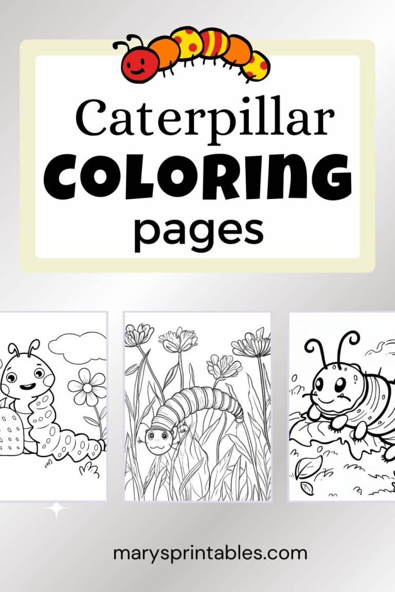 Caterpillar Coloring Page for Free &ndash; Fun and Educational for All Ages!