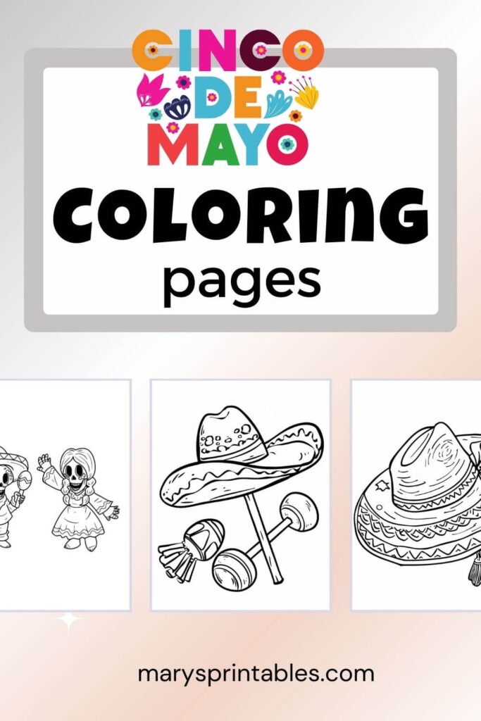 Cinco De mayo Coloring Page Preview Collection
