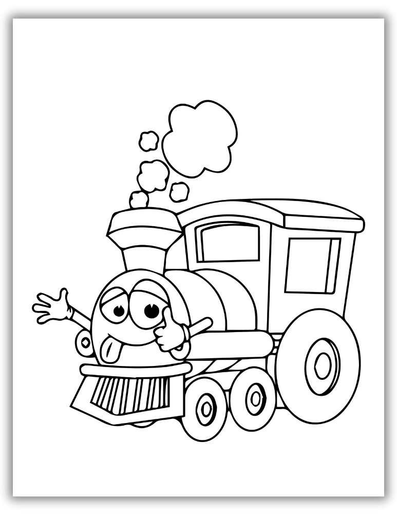 Simple train engine design for younger kids