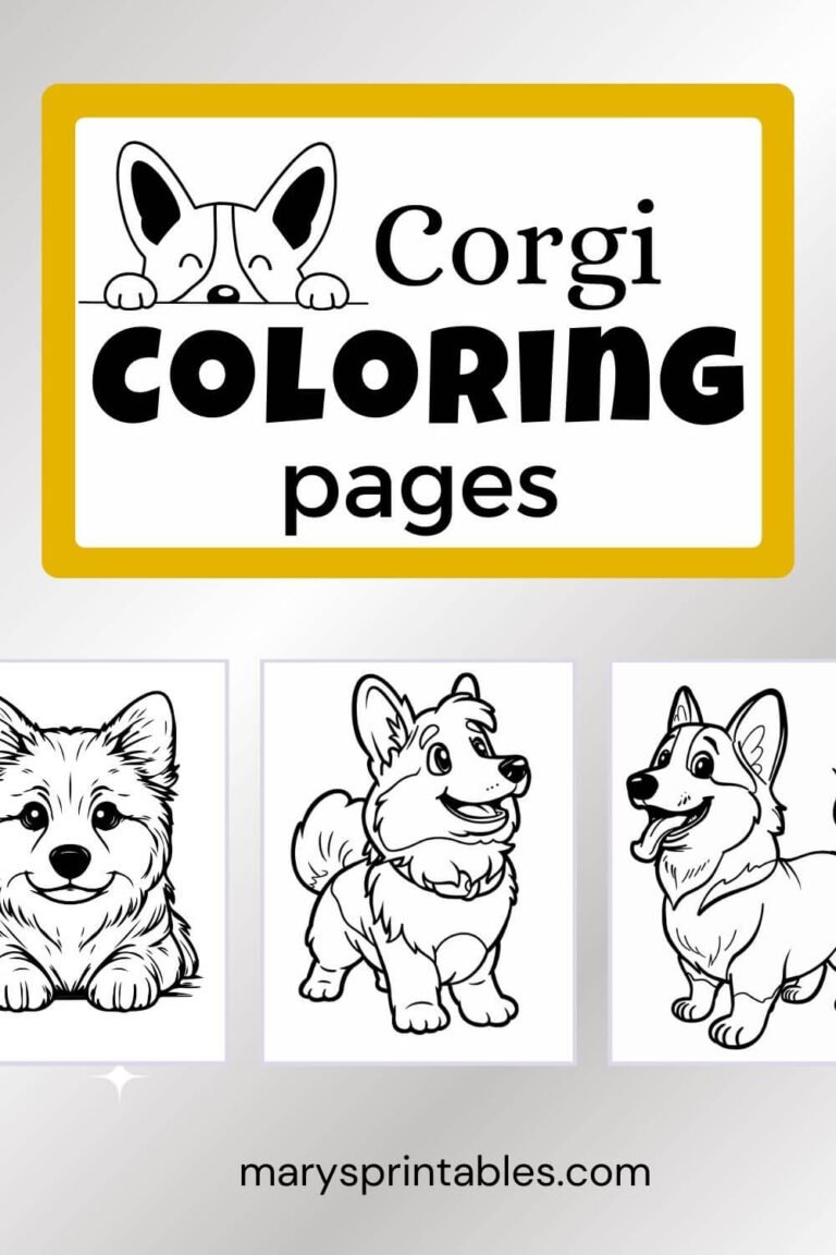 Corgi Coloring Pages: Perfect Fun for Kids and Dog Lovers