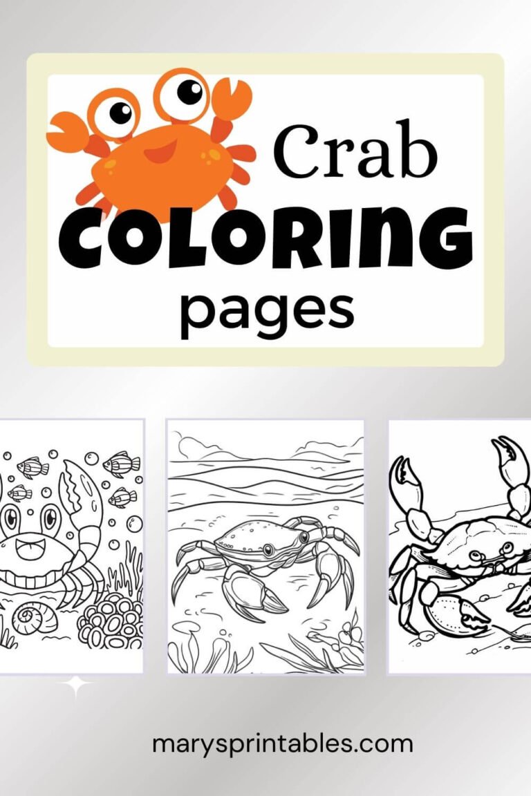 Crab Coloring Pages: Fun, Relaxing, and Free for Creativity!