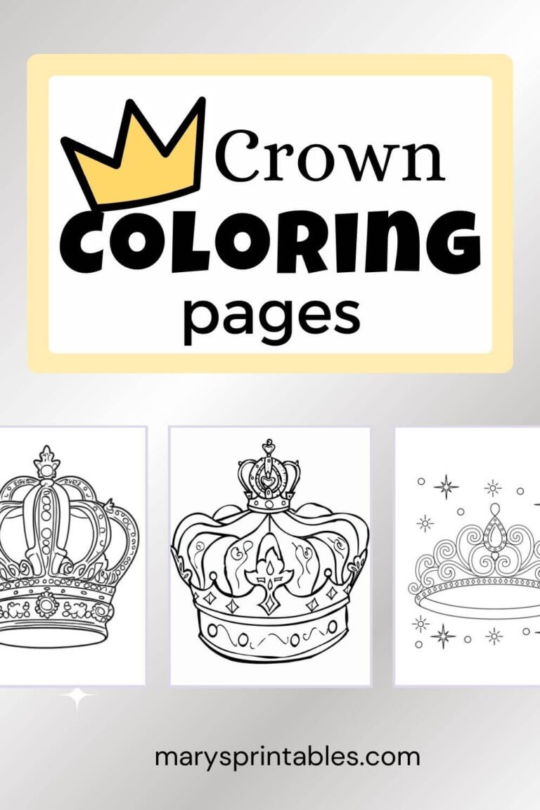 Crown Coloring Page &ndash; Free Printable Designs for Kids
