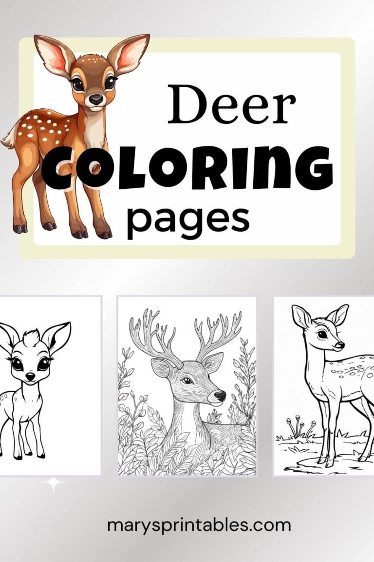 Deer Coloring Page: A Fun Way to Unleash Creativity