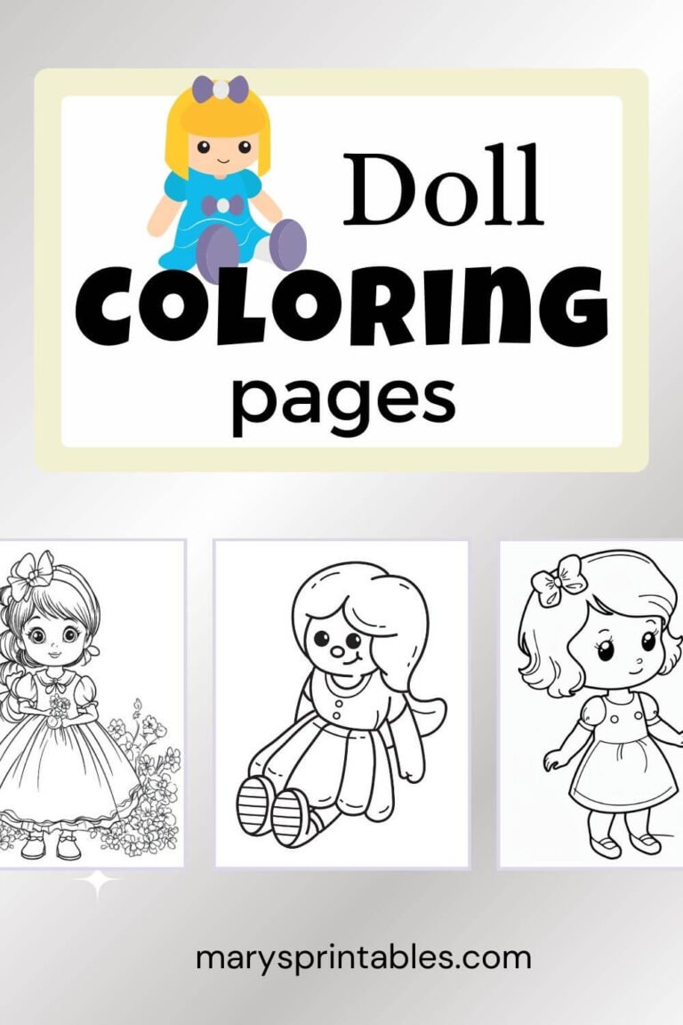 Doll Coloring Pages &ndash; Unleash Your Creativity with Free Printables