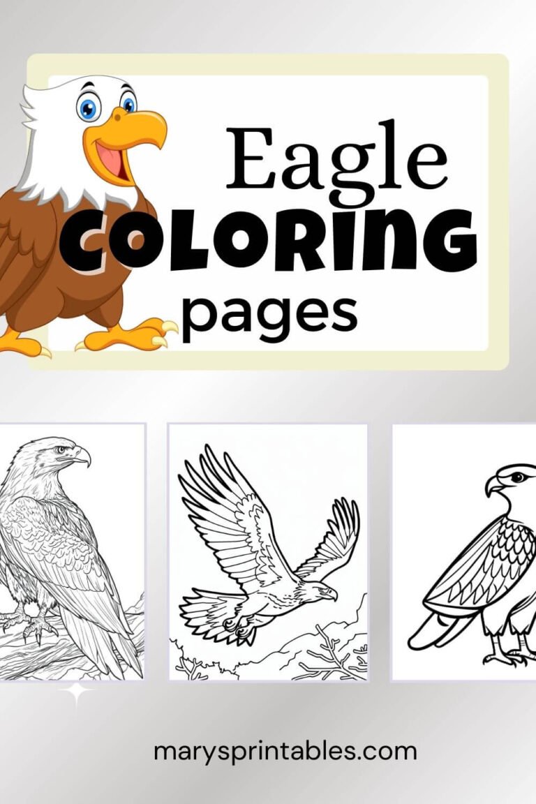 Eagle Coloring Page &ndash; Free, Beautiful Designs for Your Creativity