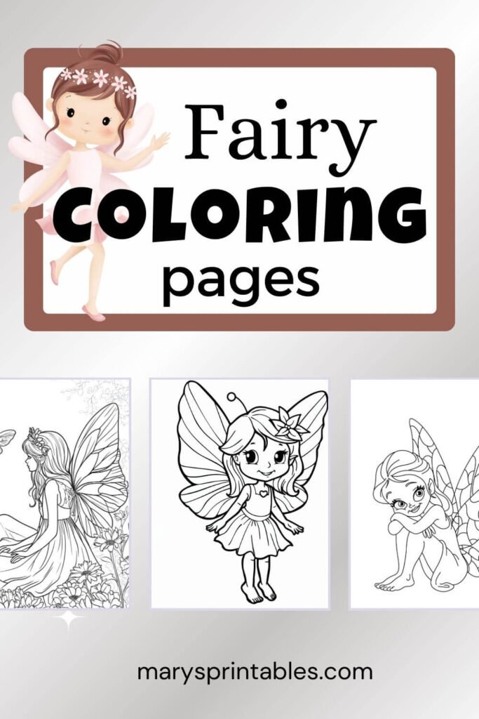 Fairy Coloring Page Preview Image