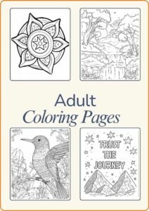 Adult Coloring Pages Collection Featured Image