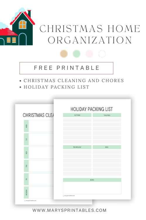 Pack Smart, Clean Easy – Printable Christmas Prep Checklists