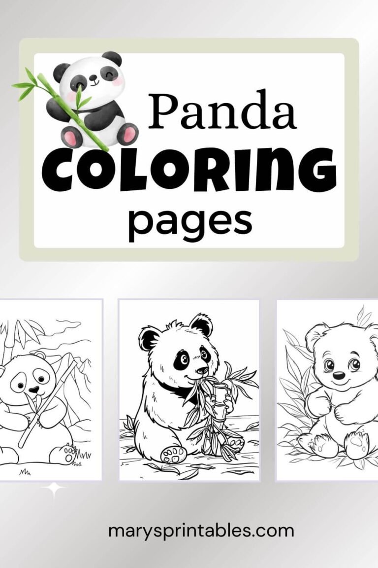 Cute Panda Coloring Sheets You Can Download and Color