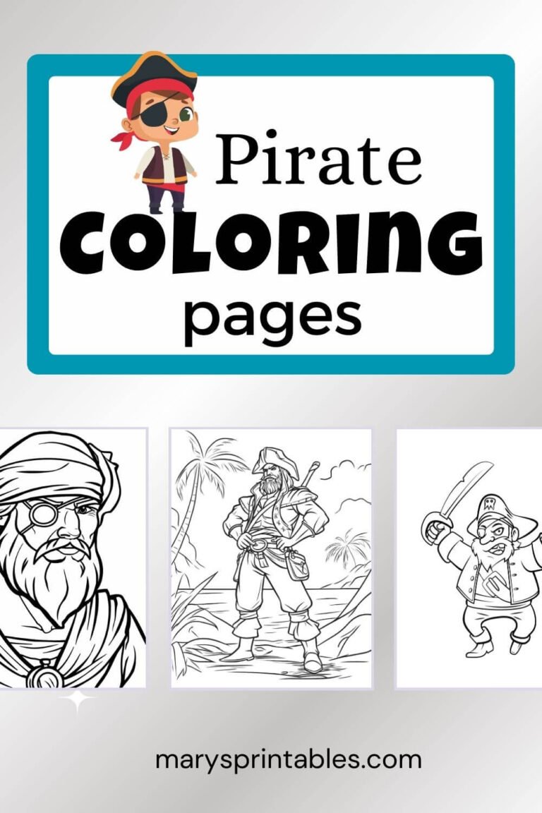 Free Printable Pirate Coloring Pages for Kids