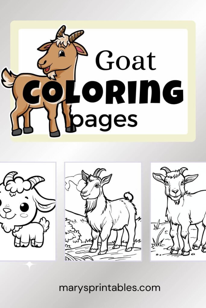 Featured Image of Goat Coloring Pages